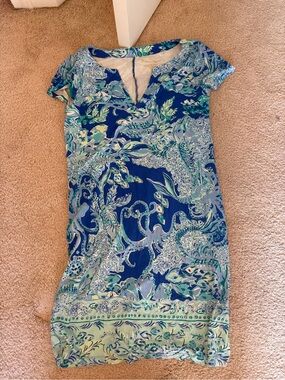 Lilly Pulitzer Blue & Aqua Printed Swim Coverup